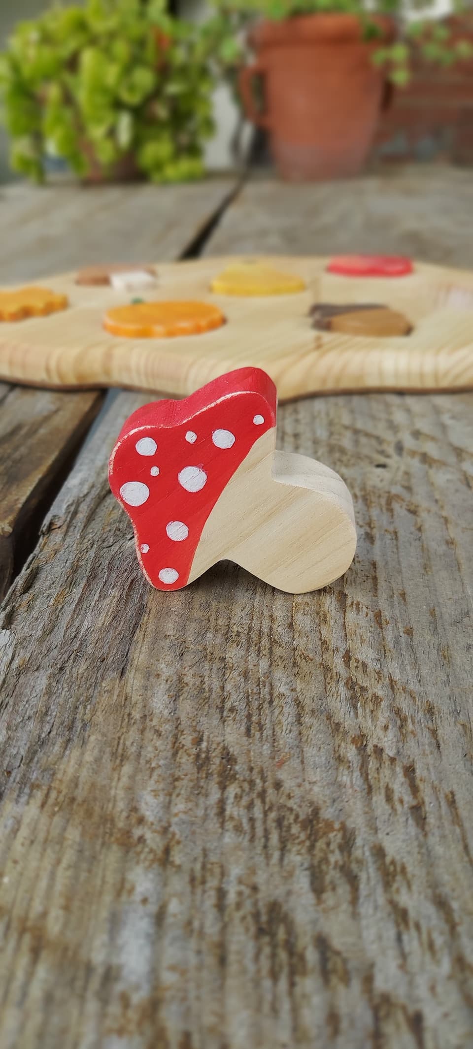 Puzzle hoja, detalle de las piezas