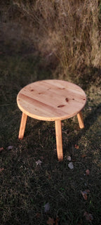 Mesita de centro de madera hecha a mano, vista superior