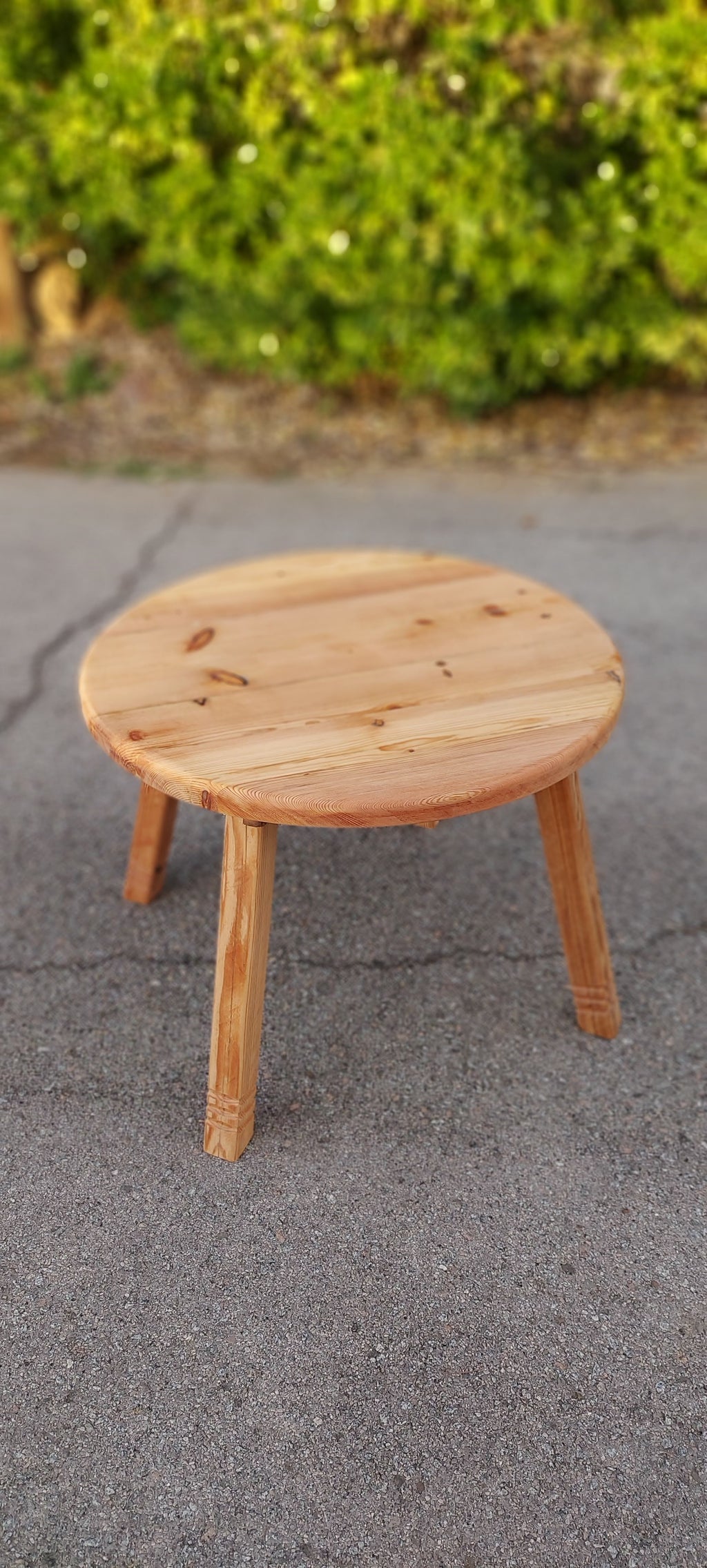 Mesita de centro de madera, veta