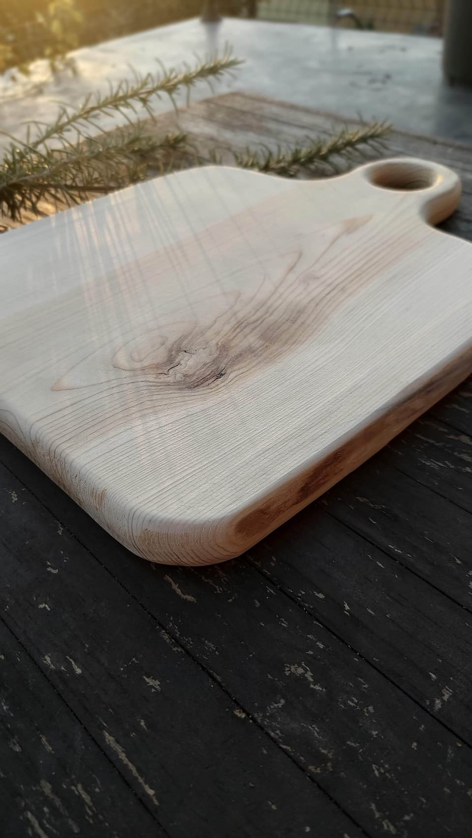 Tabla de cocina de madera, otra vista